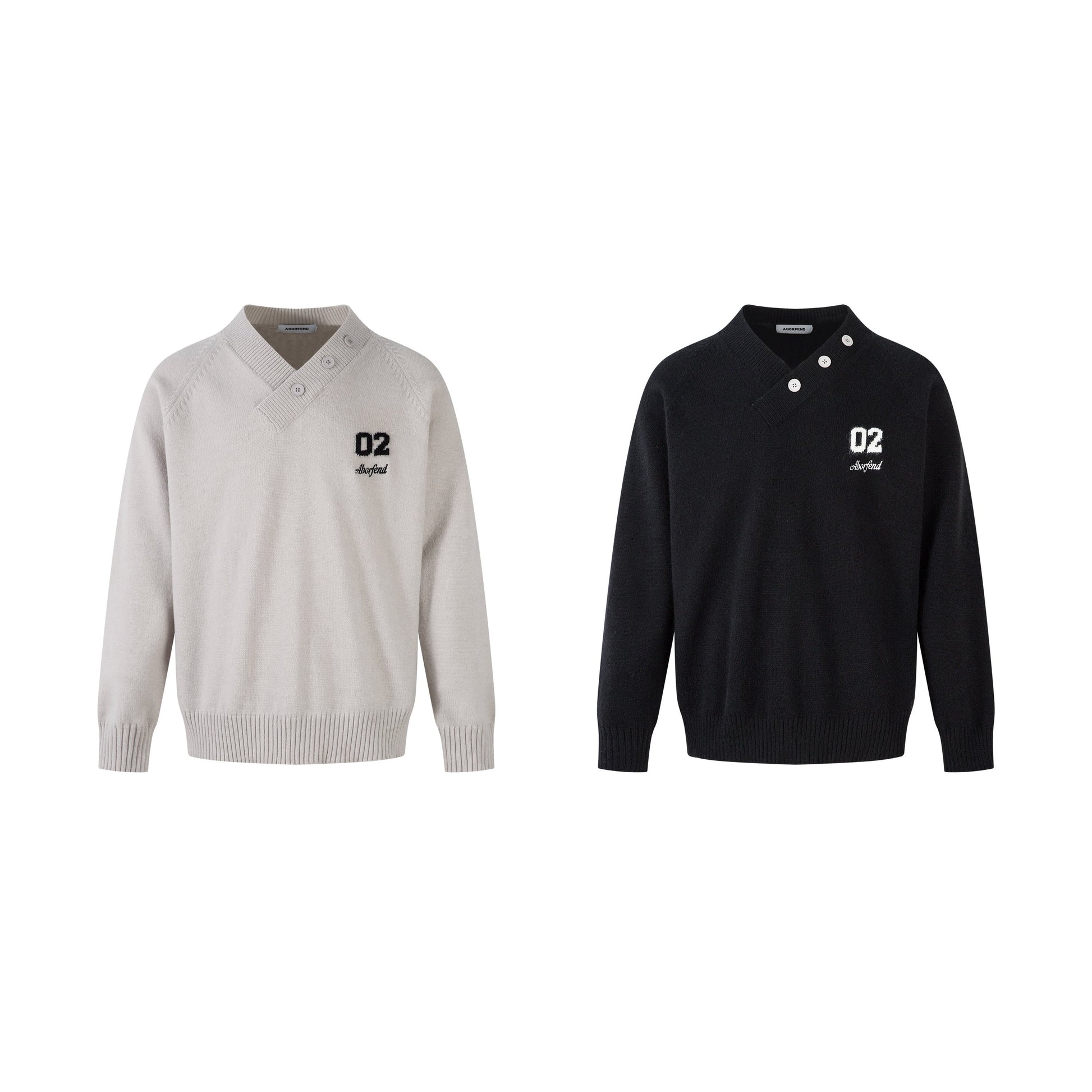College Minimal | Knit V-neck Sweater - Luxuryurbanwear