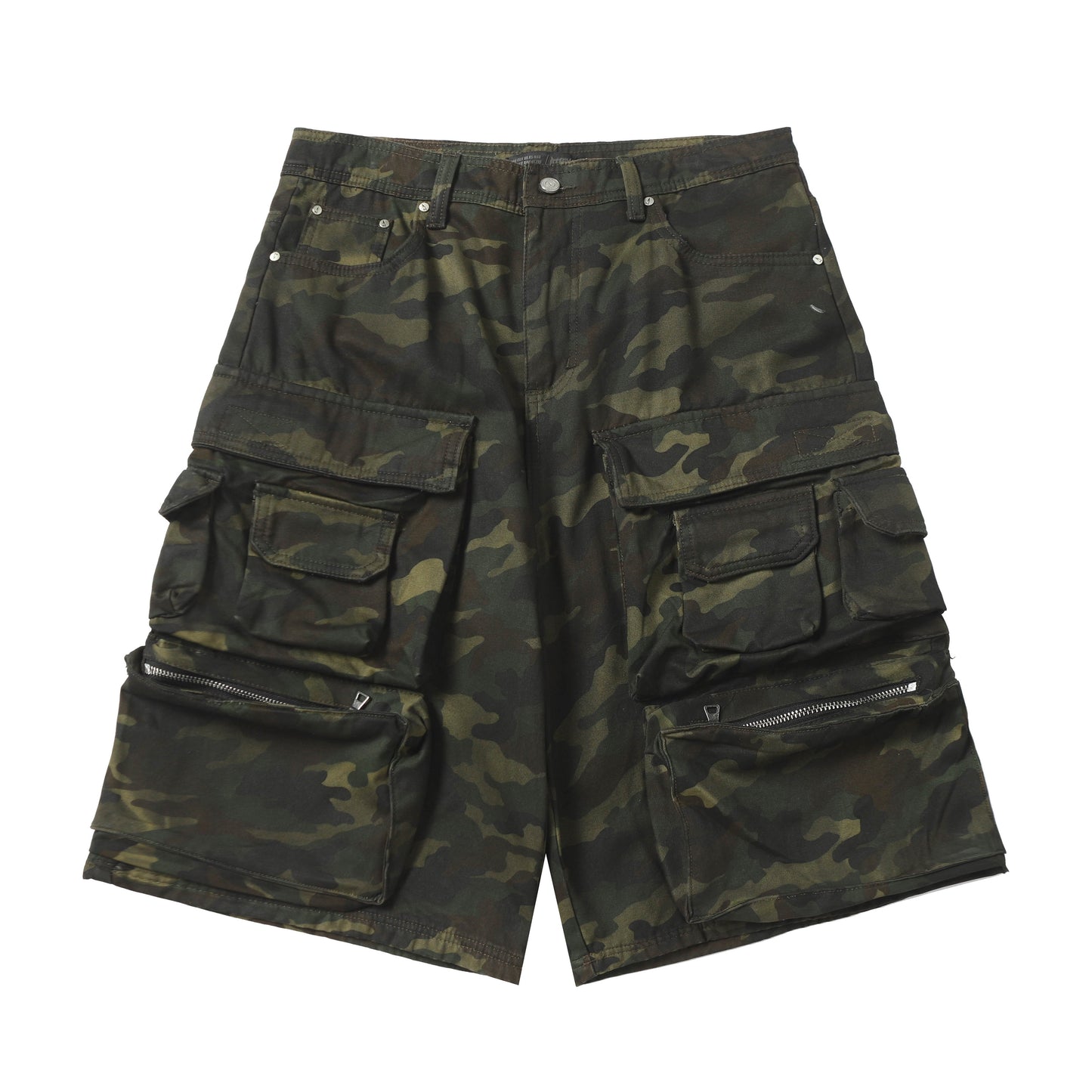 Multi-Pocket | Camouflage Cargo Shorts - Luxuryurbanwear