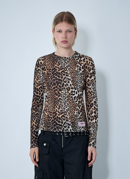 Ganni Women Mesh Top