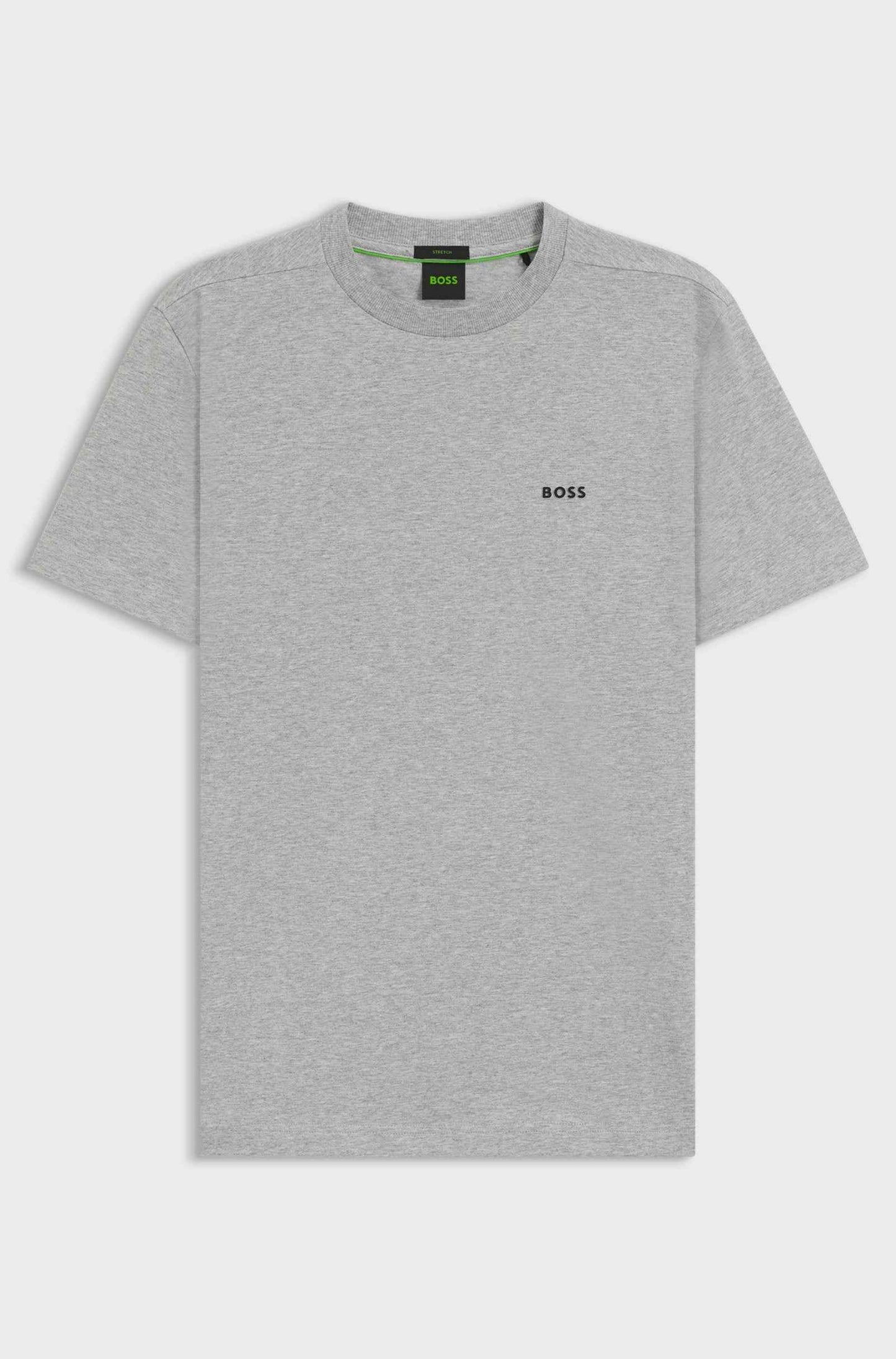 Boss Green Contrast Logo Tee - Grey