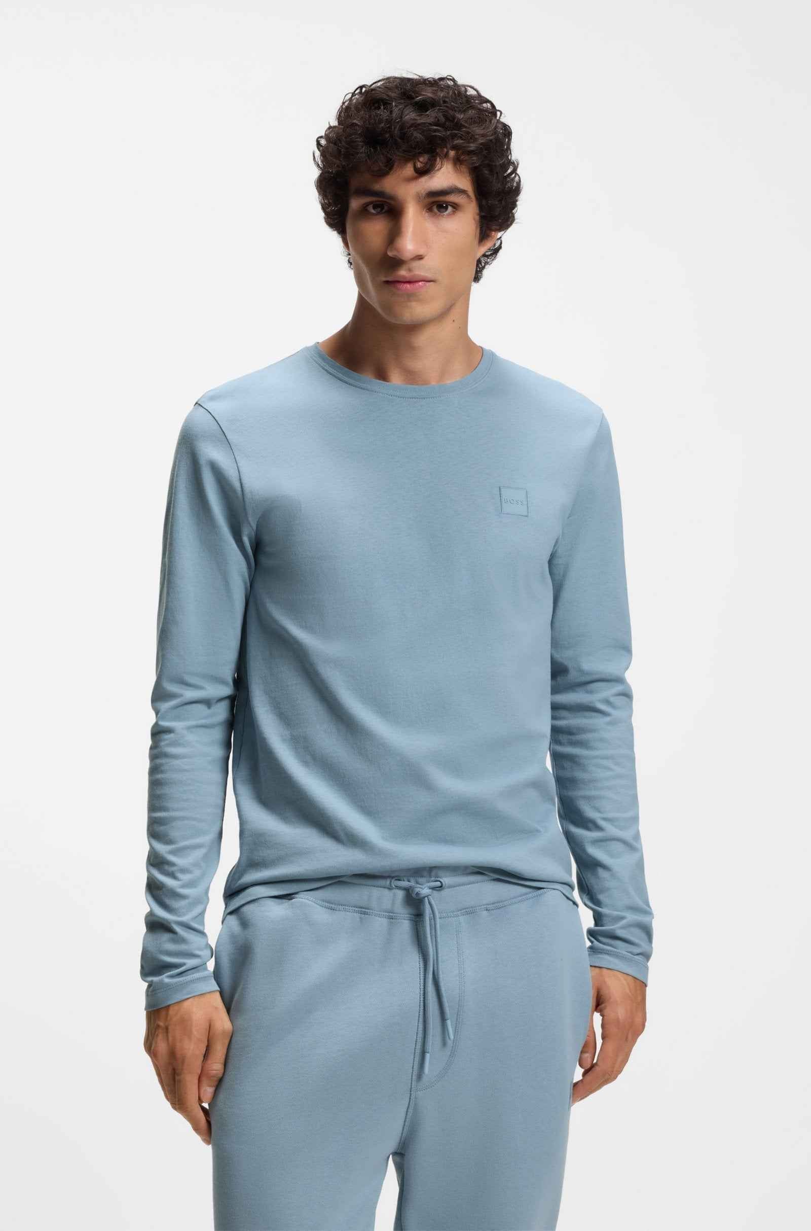 Boss Orange Tacks Tee - Sky Blue