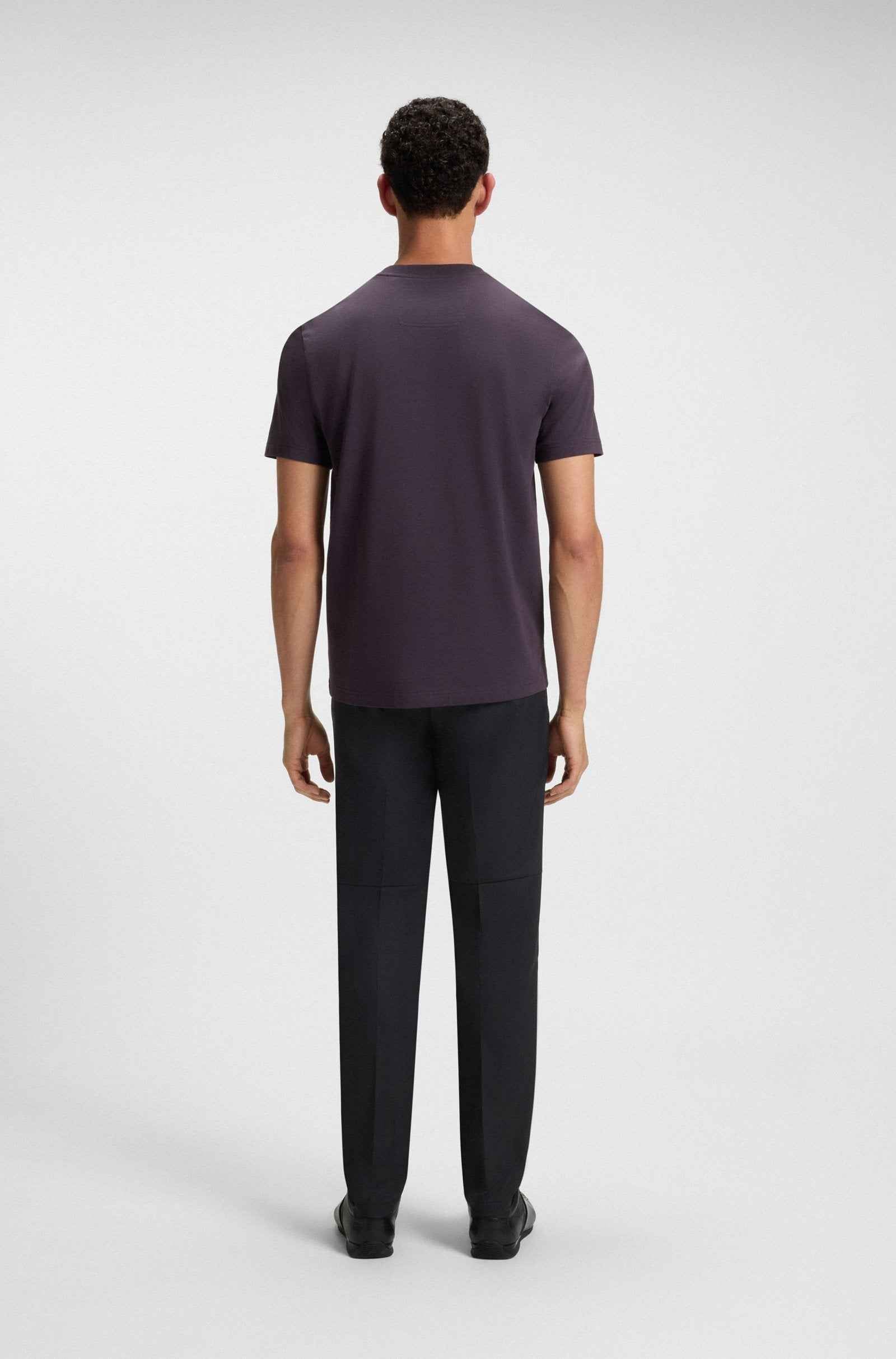 Boss Green Iconic Zone Tee - Dark Purple