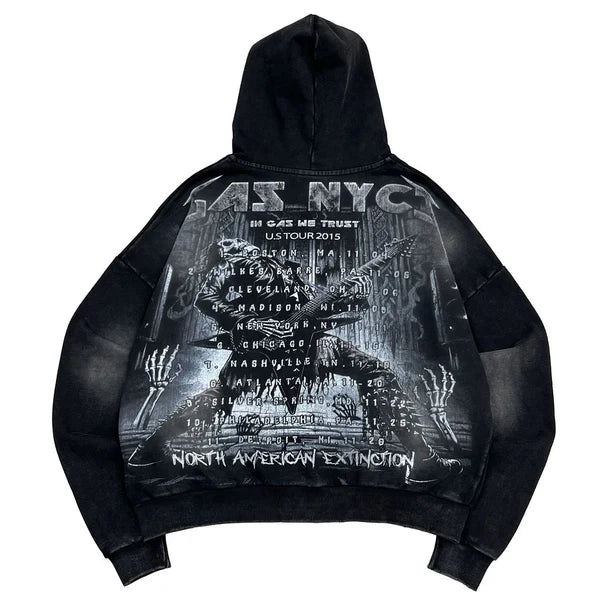 GAS Hoodie Heavy Graphic ZipUp