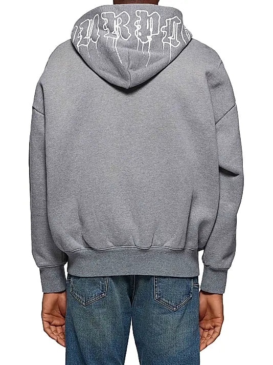 PURPLE Hoodie ZipUp Minimal Logo