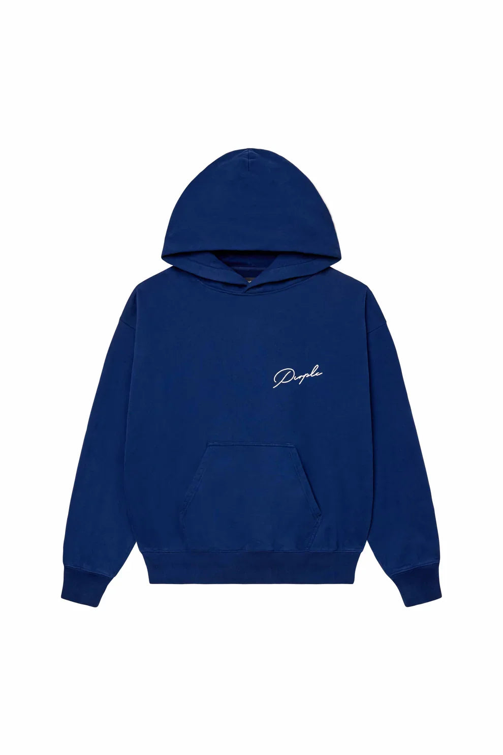 PURPLE Hoodie Script Logo Minimal