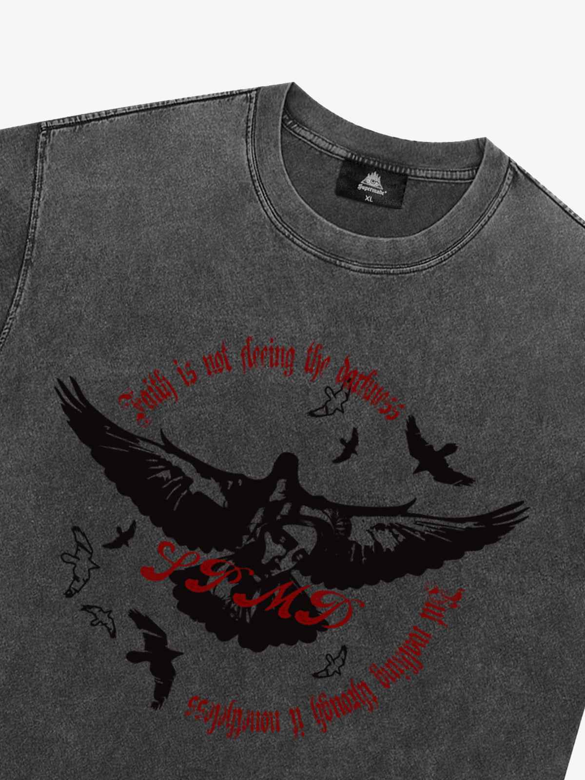 Original Vintage Washed Slogan Graphic T-Shirt