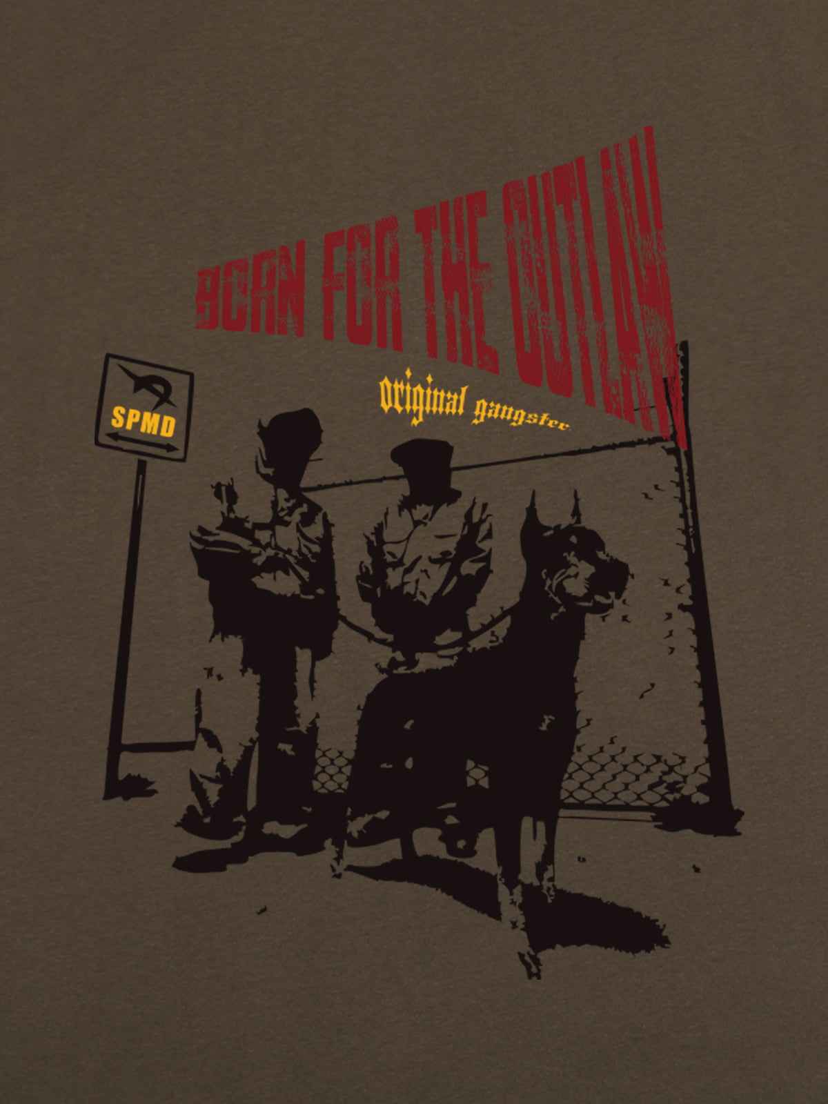Original “Born for the Outlaw” Graphic Print T-Shirt
