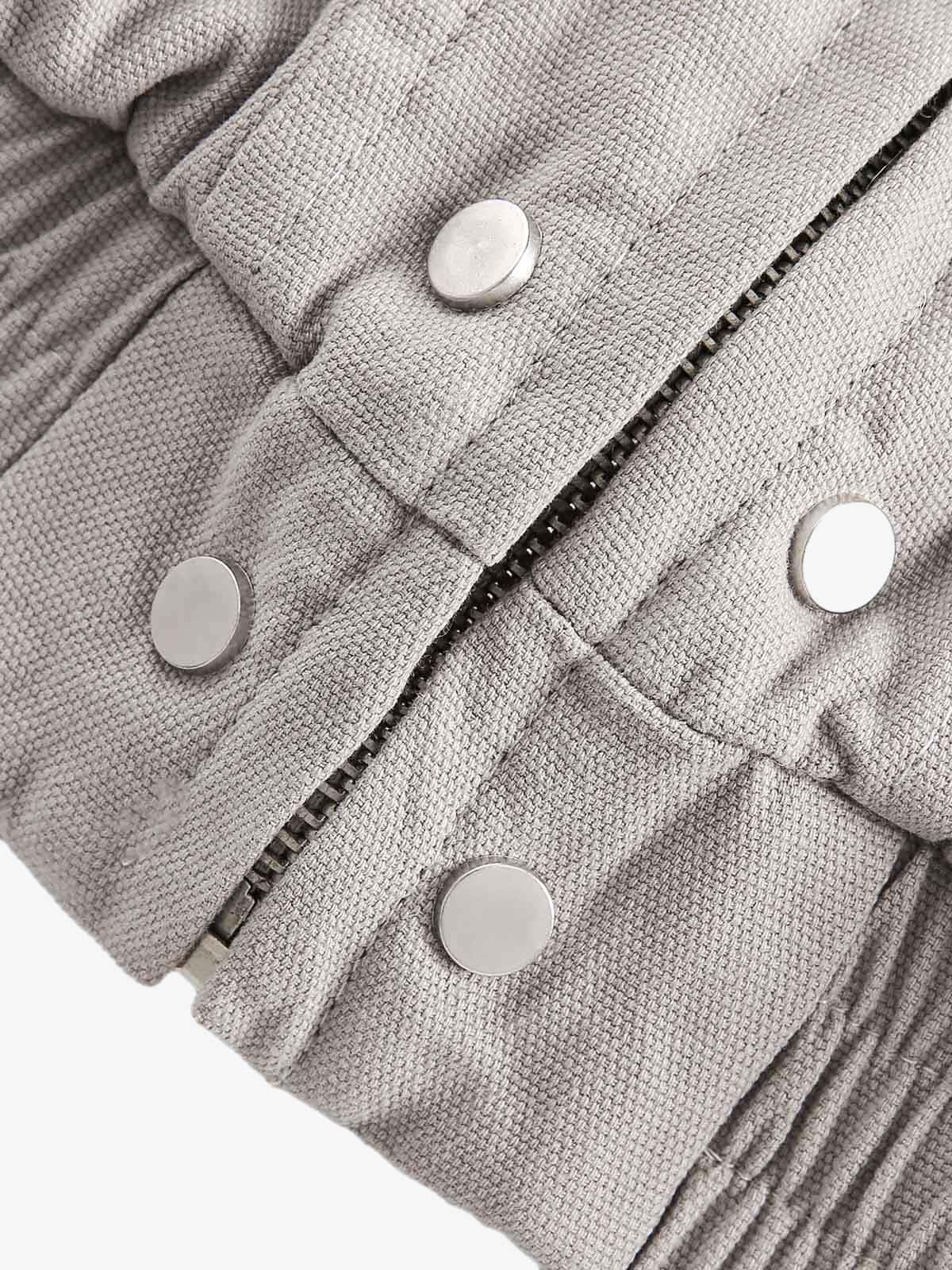 Spliced Fur Hooded Quilted Jacket – Unisex Luxury Urban Streetwear Outerwear