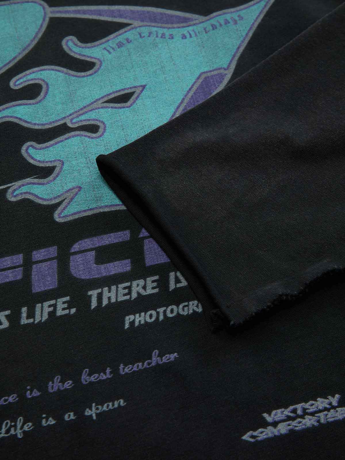 Long Sleeve Washed Edge