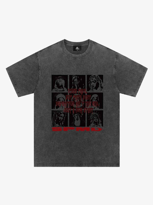 Original Saint Slogan Graphic T-Shirt