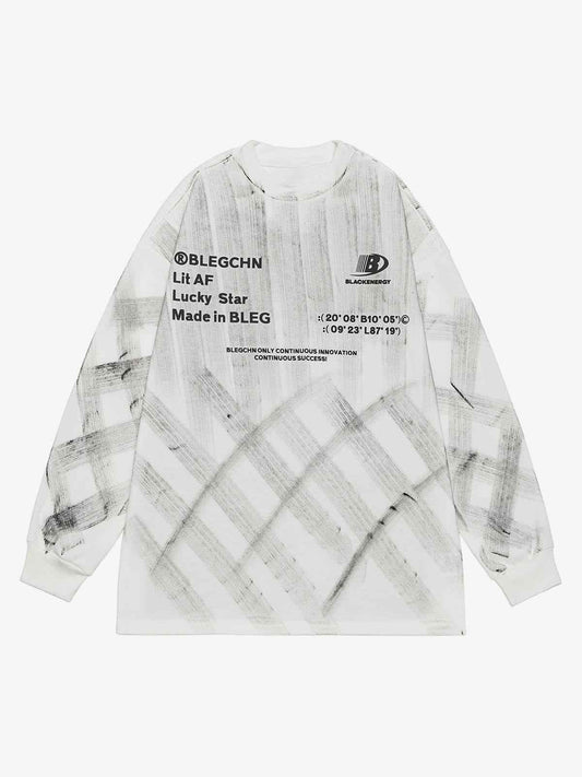 Long Sleeve Painted Graffiti