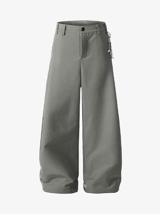 Elastic Waistband Barrel Pants - 2425