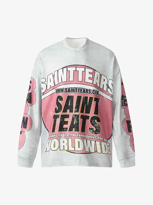 Long Sleeve Washed Lettering
