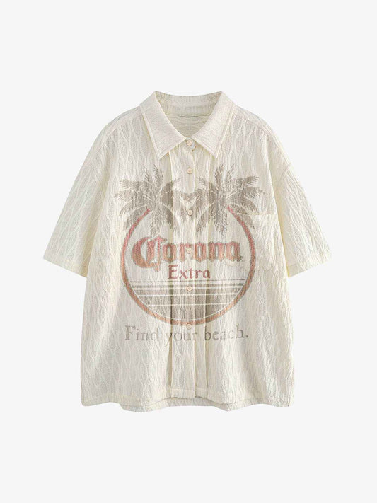 Palm Tree Short-Sleeve Shirt