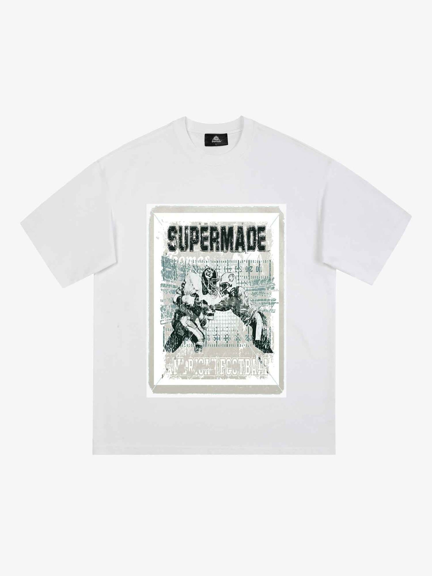 Super Bowl Football Print T-Shirt