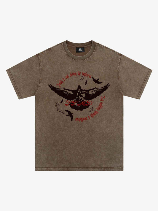 Original Vintage Washed Slogan Graphic T-Shirt