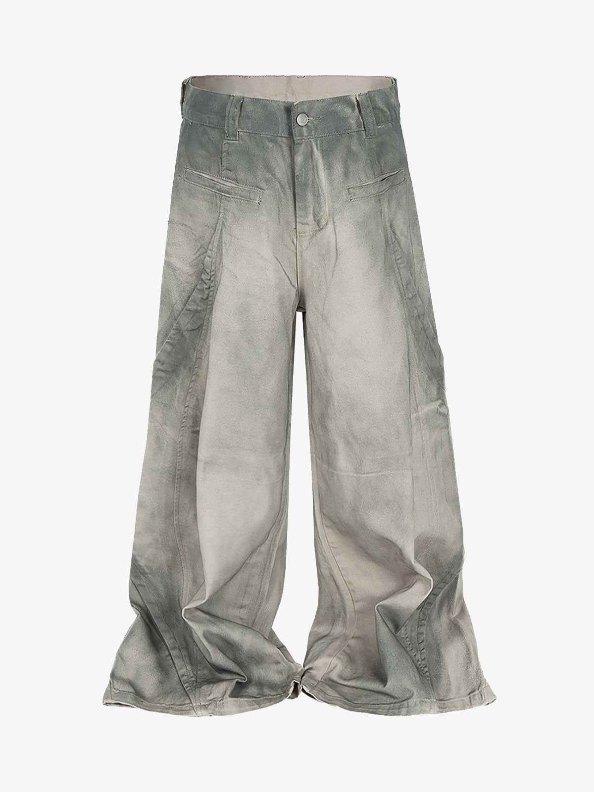 Retro Dirty Dye Baggy Pants - 2468