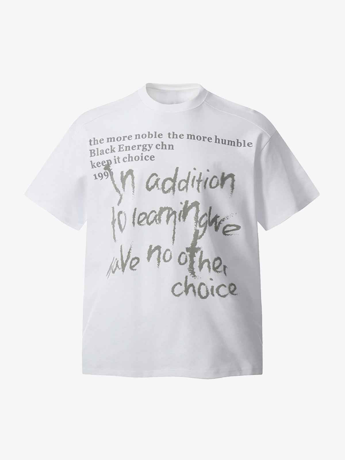 Fun Phantom Letter Print T-shirt