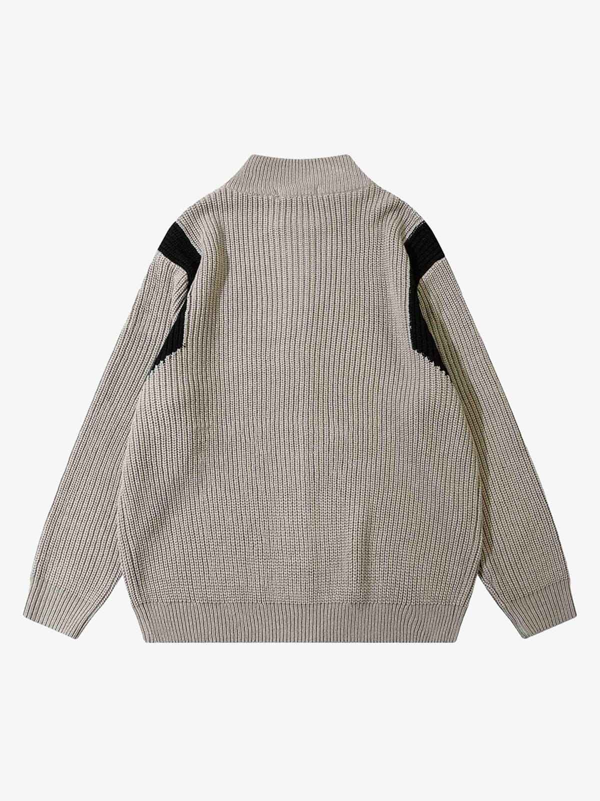 Sweat Color Block Zip