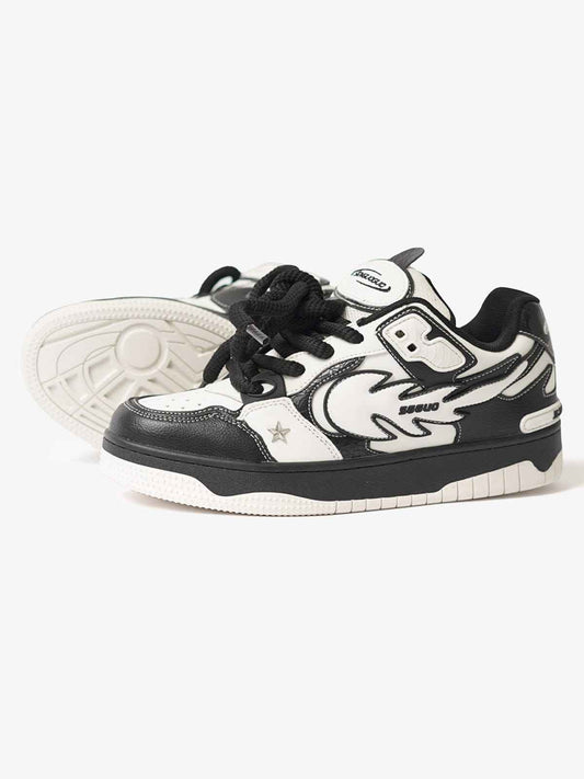 Sneakers Contrast Color Star