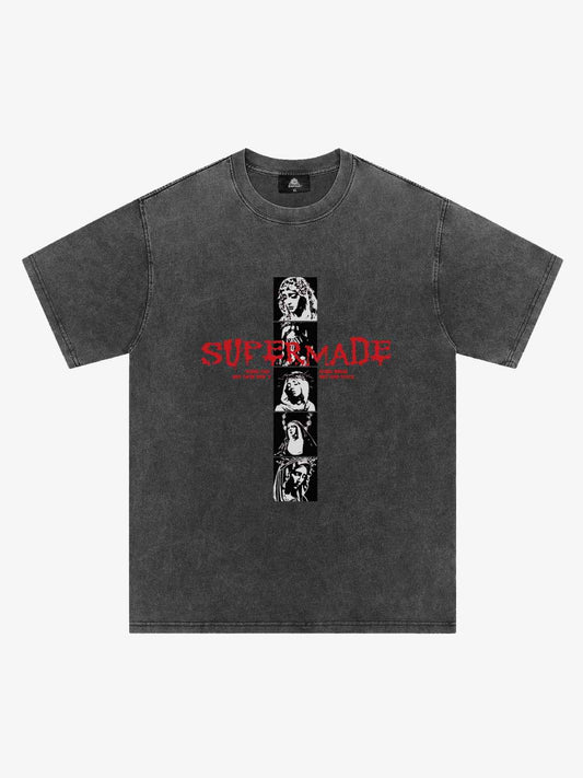 Mary Vintage-Inspired Graphic Design T-Shirt