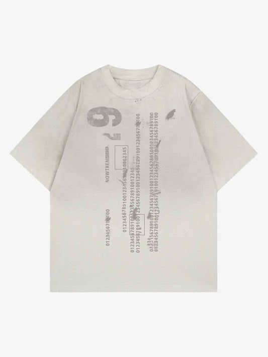 Distressed Digital Print T-shirt