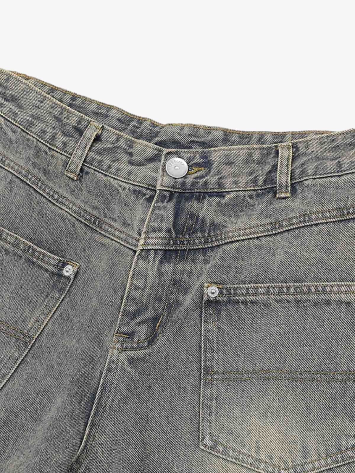 Denim Distressed Ripped Suit - 2460 - Luxuryurbanwear