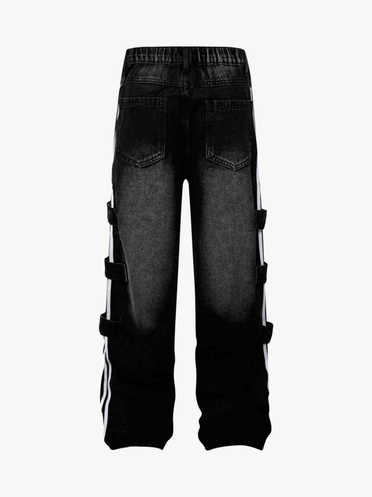 Street Stripe Paneled Work Jeans