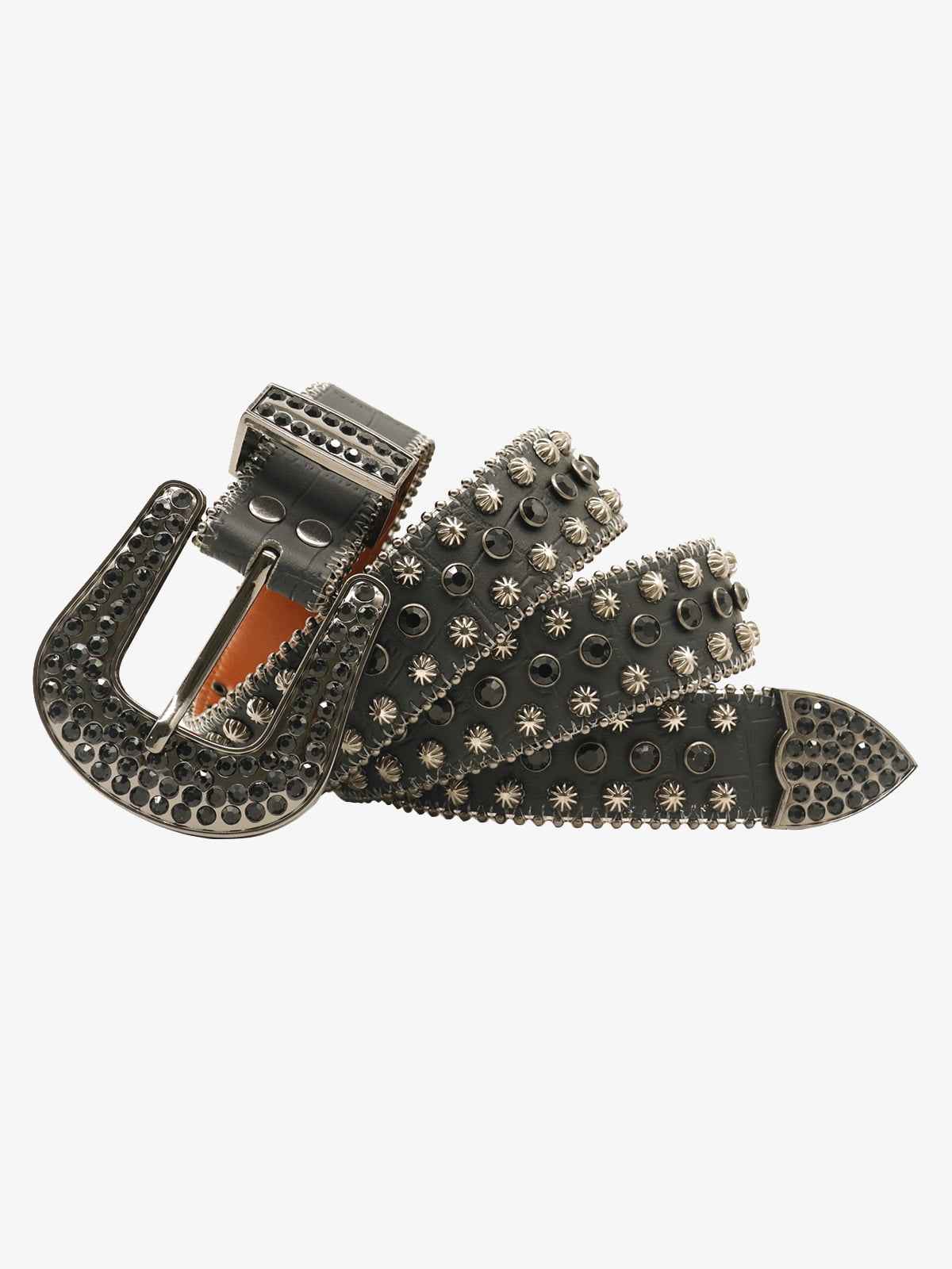 Street Rhinestone Studded Belt