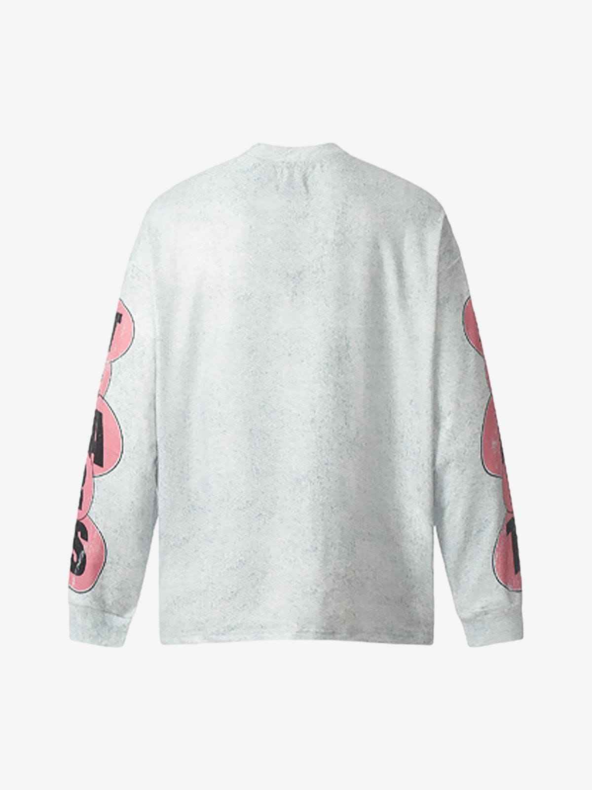 Long Sleeve Washed Lettering