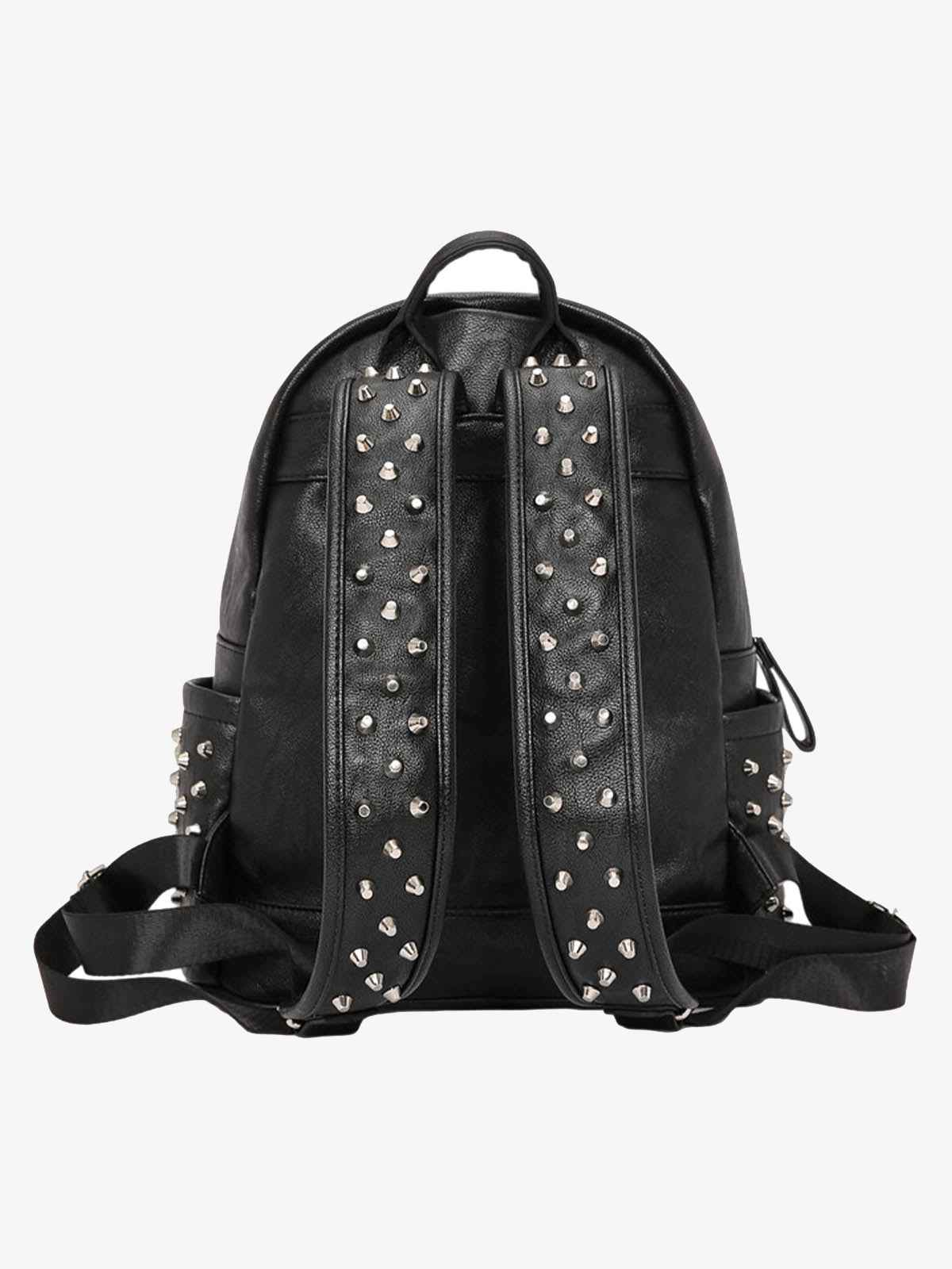 Rivet Crocodile-Print Backpack - 2464