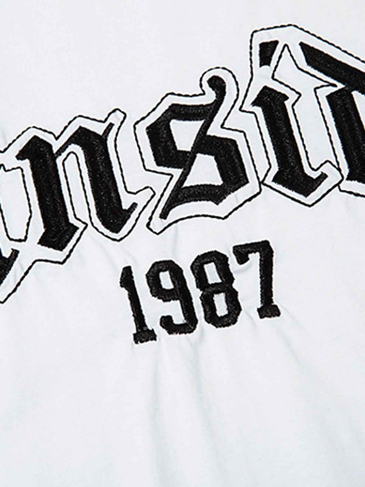 Graphic Letter Chain Vest