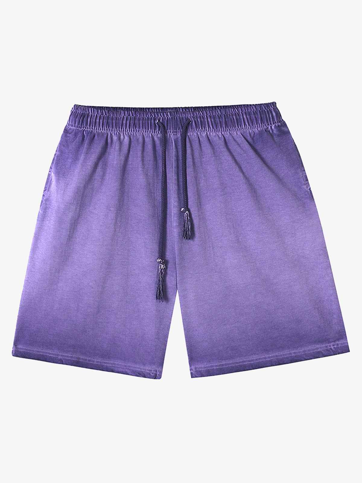 Distressed Washed Drawstring Shorts