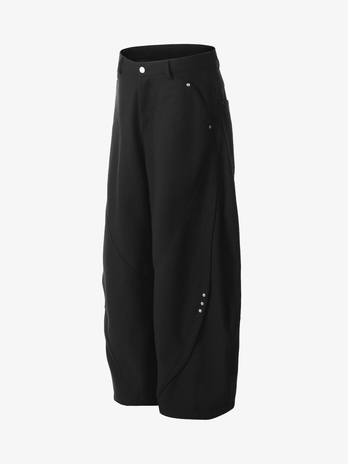 Retro Unisex Barrel Baggy Pants - 2450 - Luxuryurbanwear
