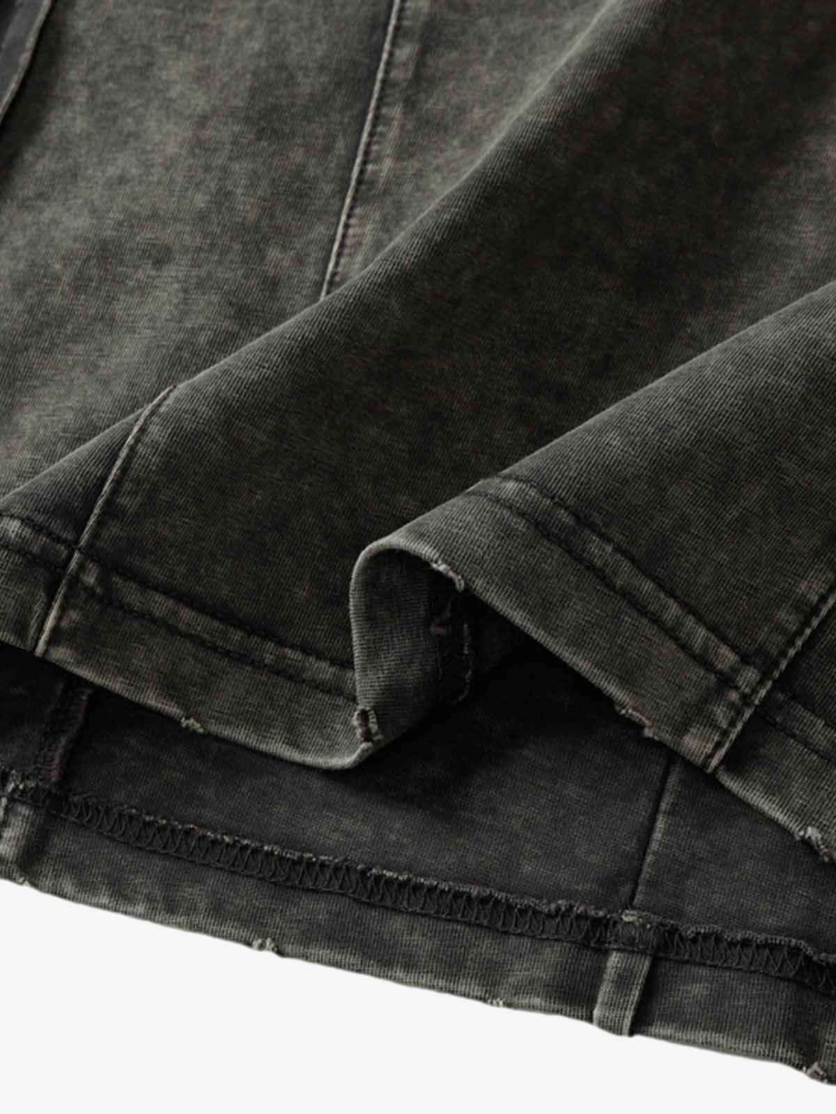 Vintage Washed Multi-Pocket T-Shirt