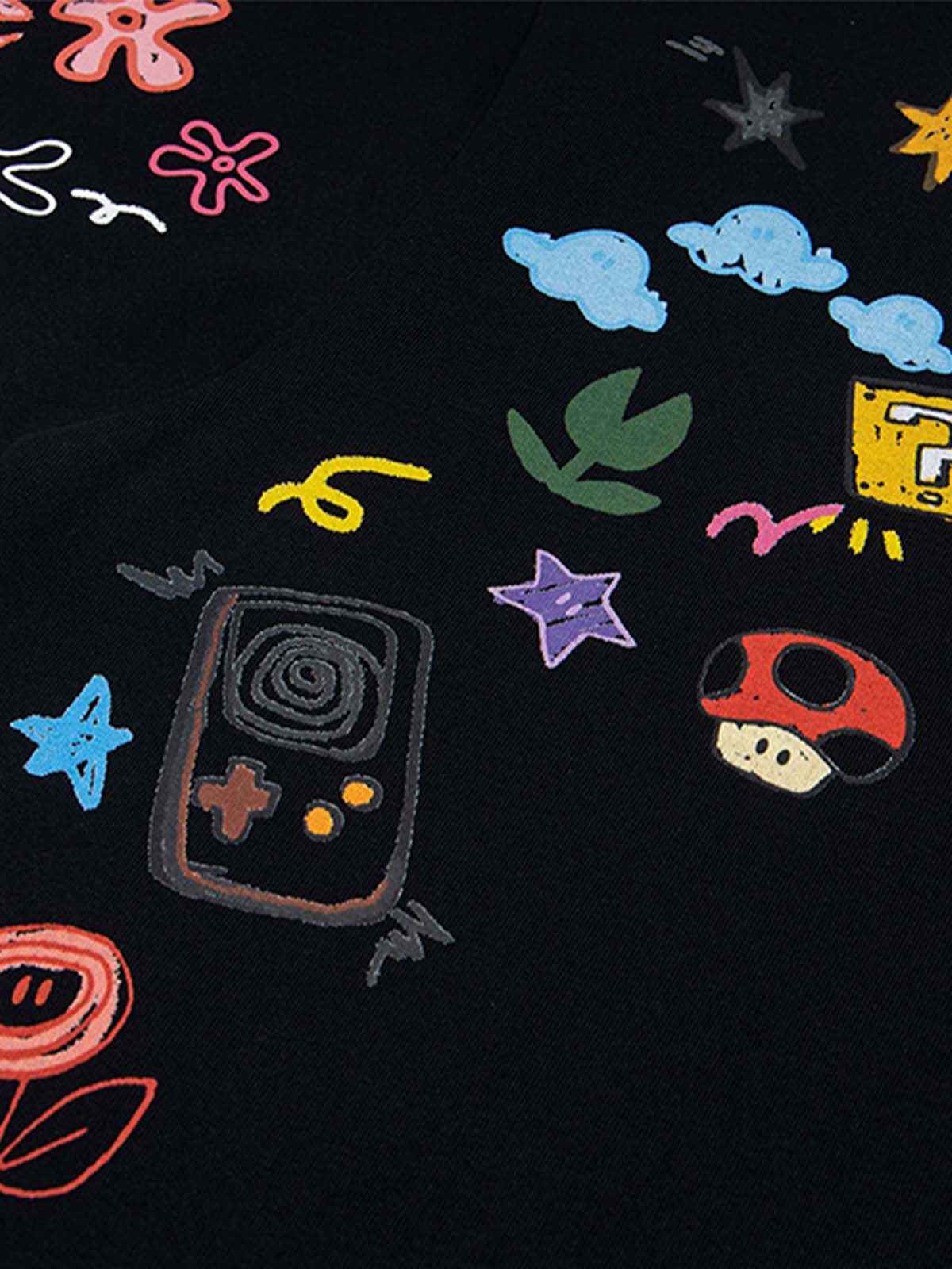 Floral Embroidered Crew Neck T-Shirt