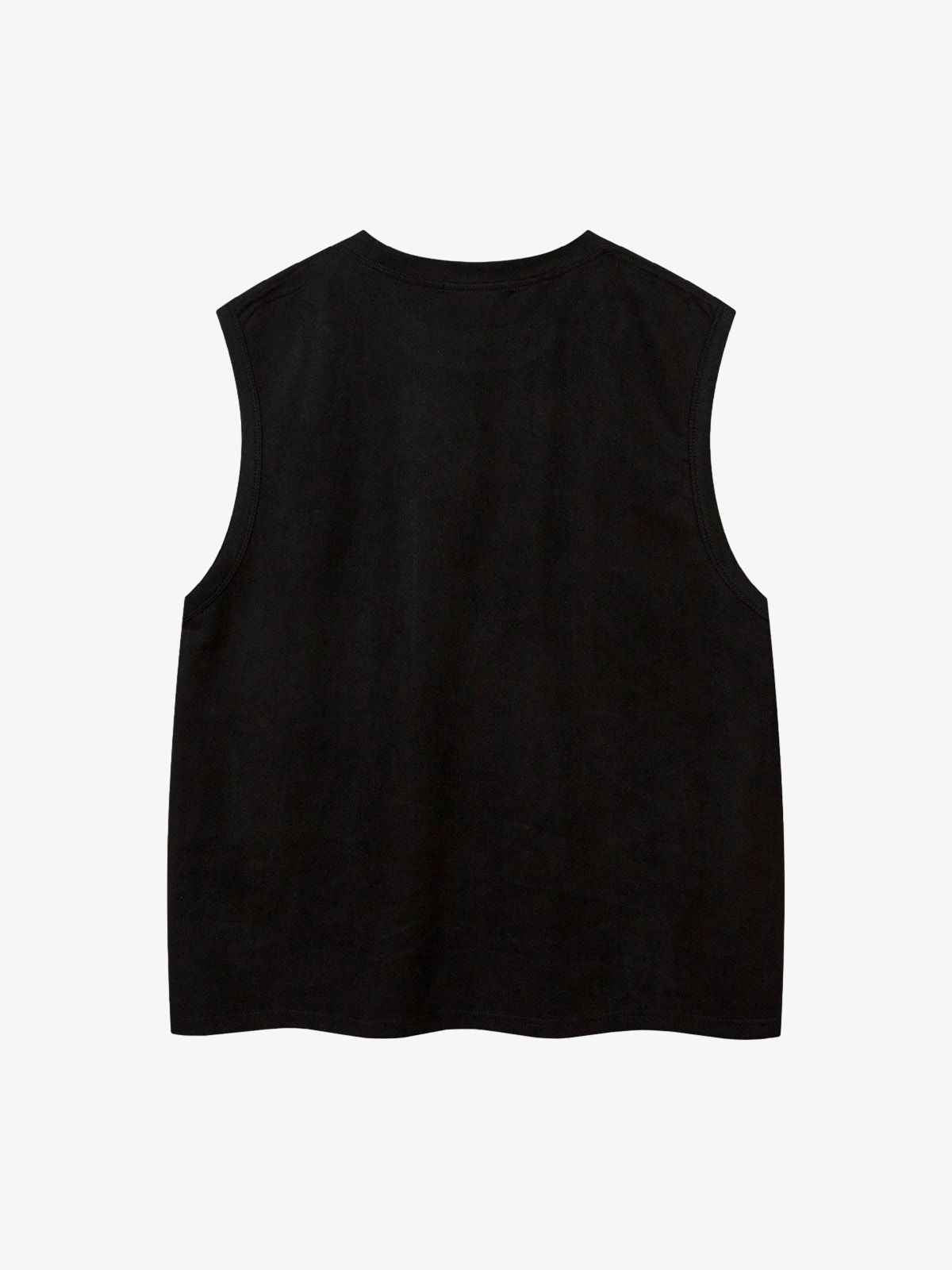 Suede Thorn Embroidered Vest