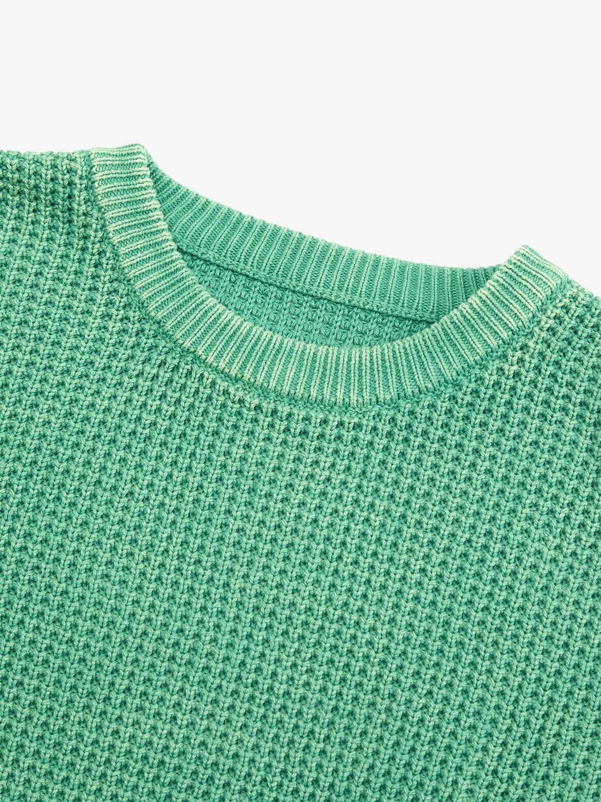 Retro Washed Old Label Sweater - Luxuryurbanwear