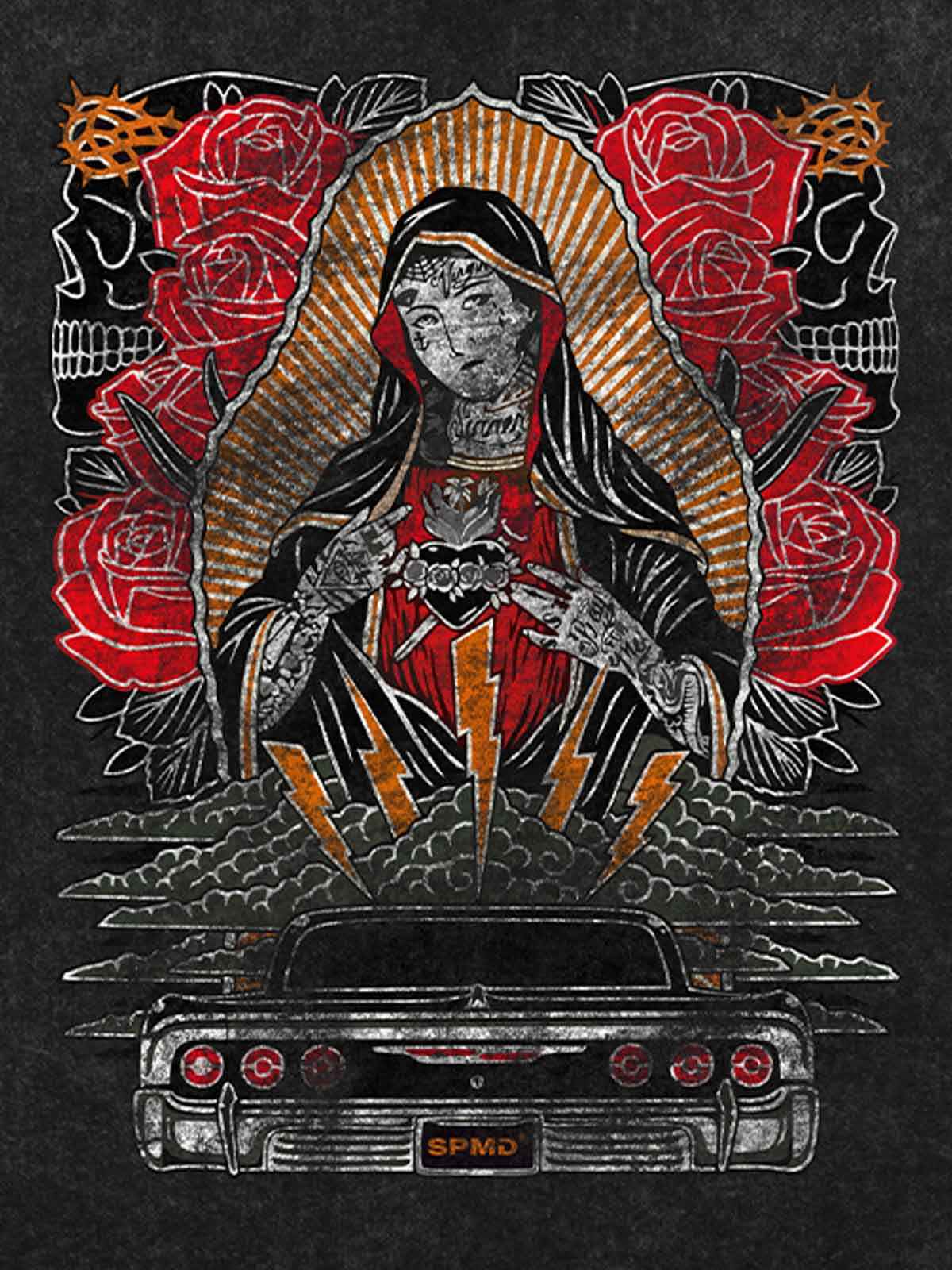 Original Vintage Virgin Mary Graphic T-Shirt
