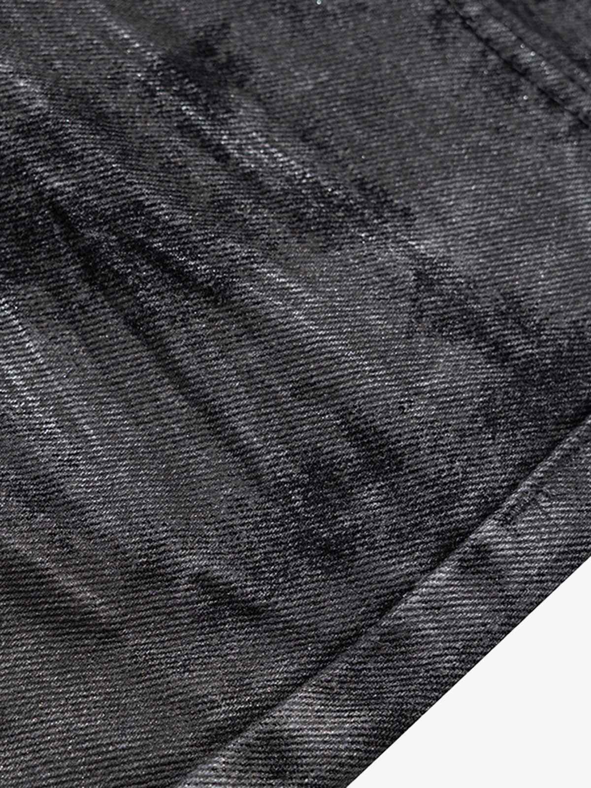 Retro Hand-Brushed Glitter Flare Jeans