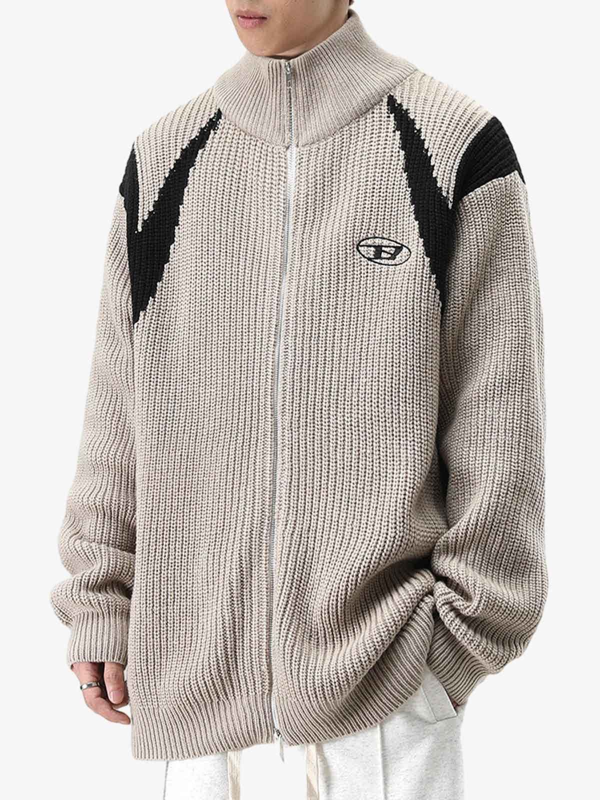 Sweat Color Block Zip