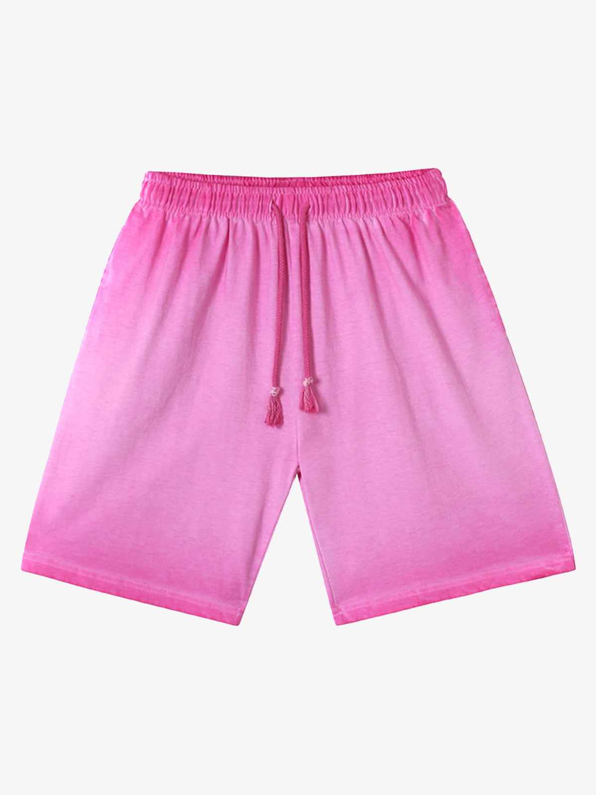 Distressed Washed Drawstring Shorts