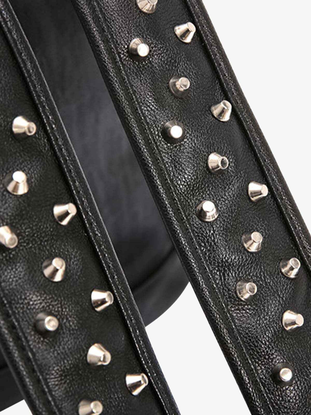 Rivet Crocodile-Print Backpack - 2464