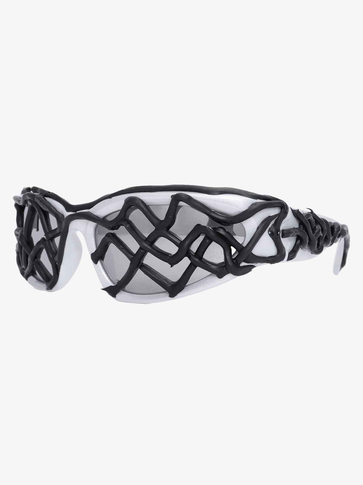 Futuristic Wavy Frame Sunglasses