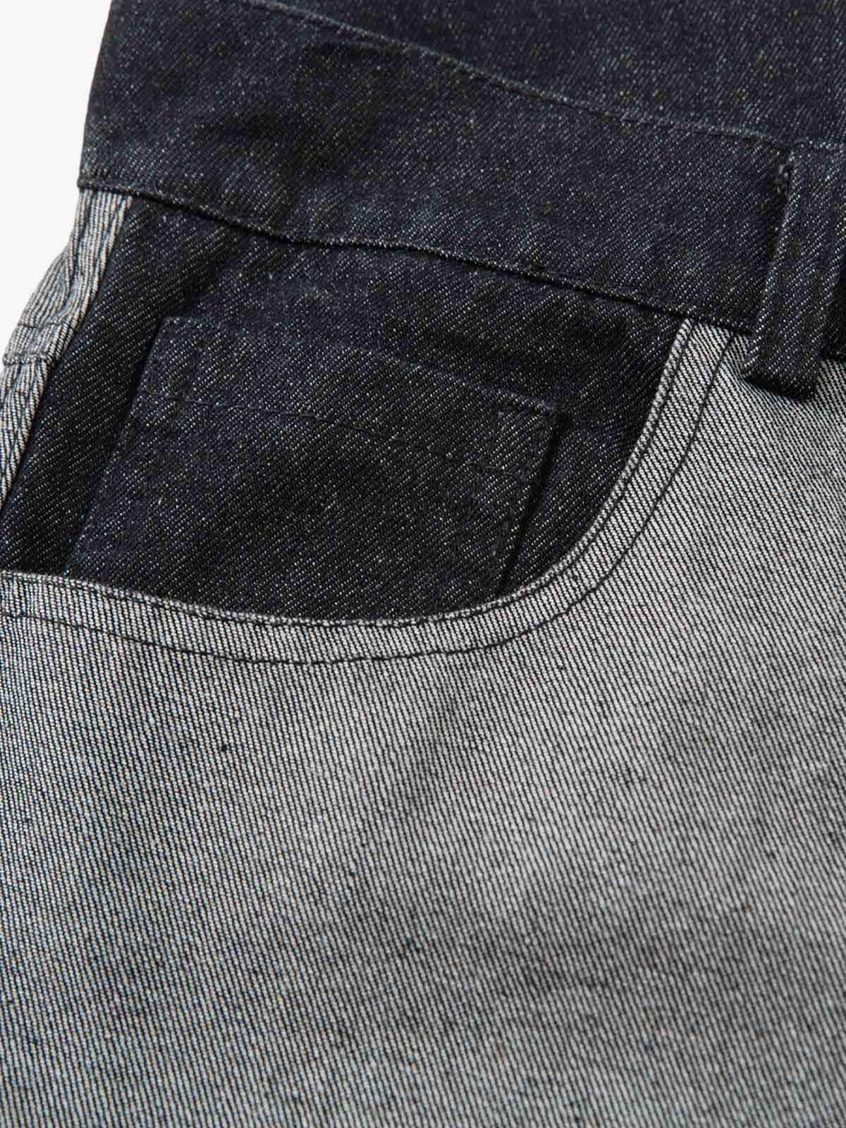 Tribal Flame Print Baggy Jeans