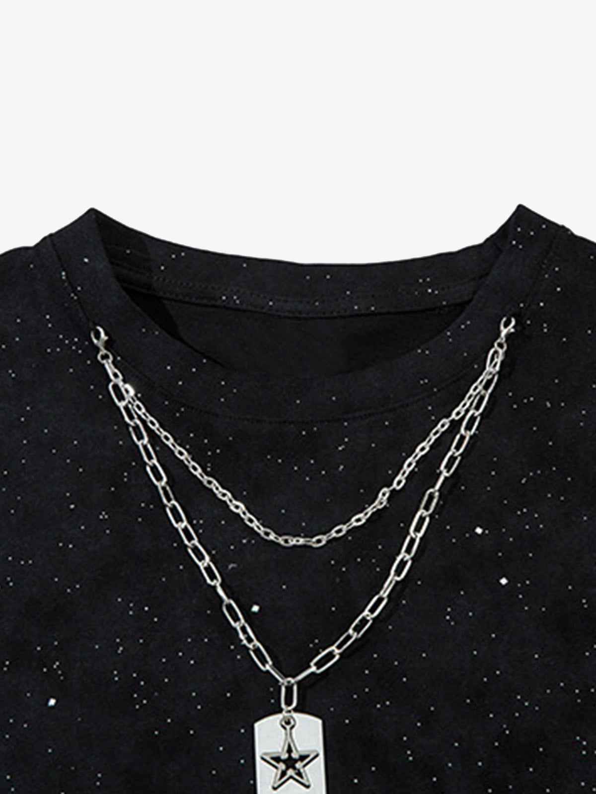 Street Chain Waistcoat Ripped Vest