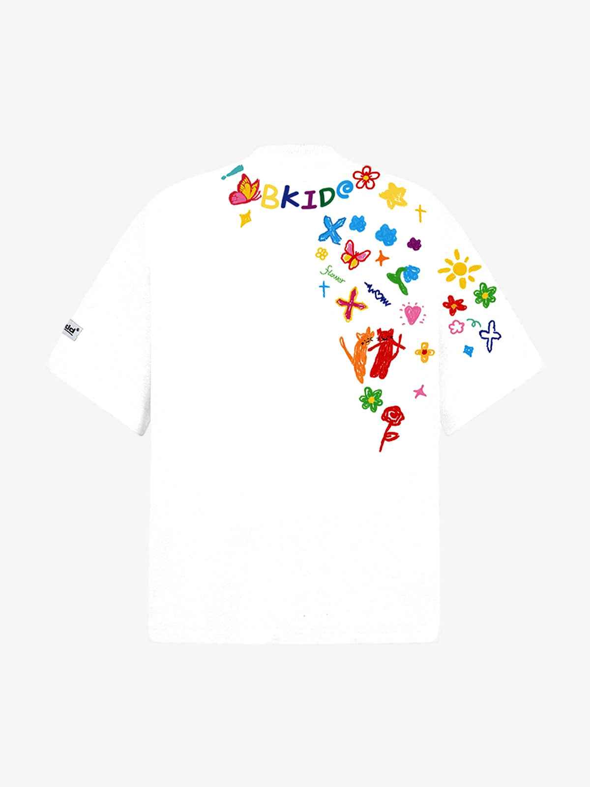 Retro Graffiti Hand-Painted T-Shirt