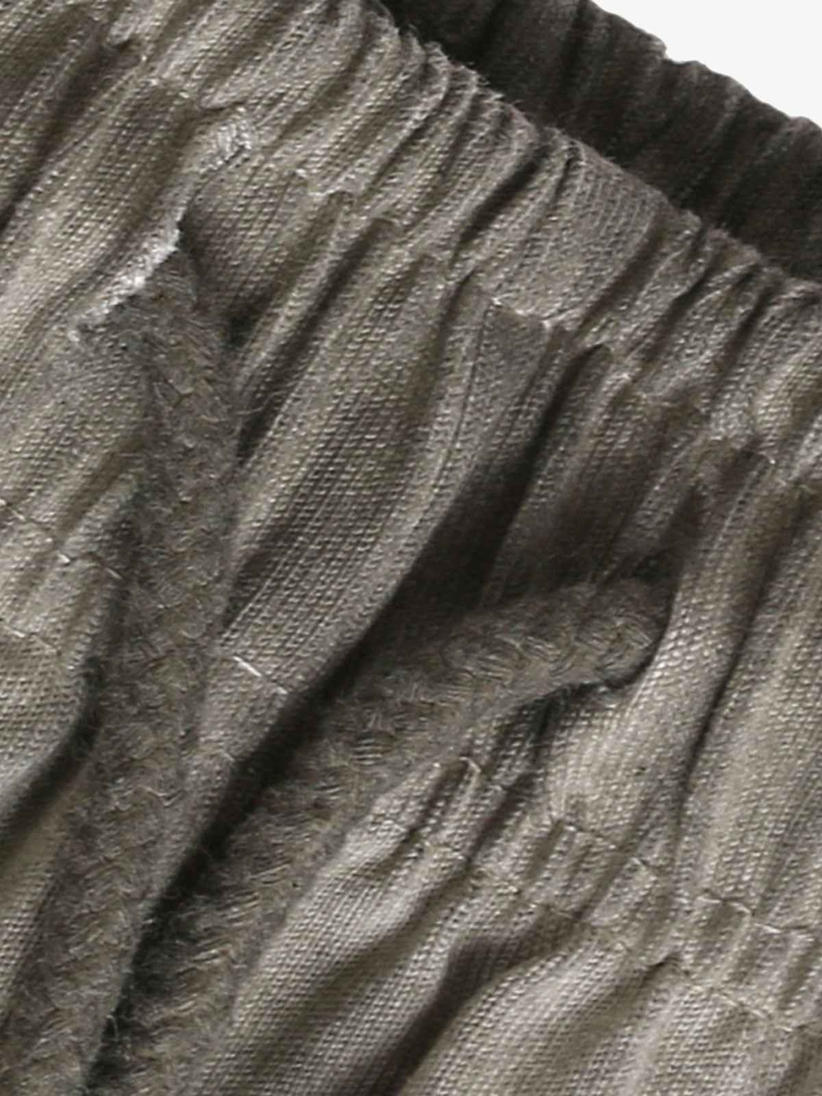 Distressed Washed Drawstring Shorts
