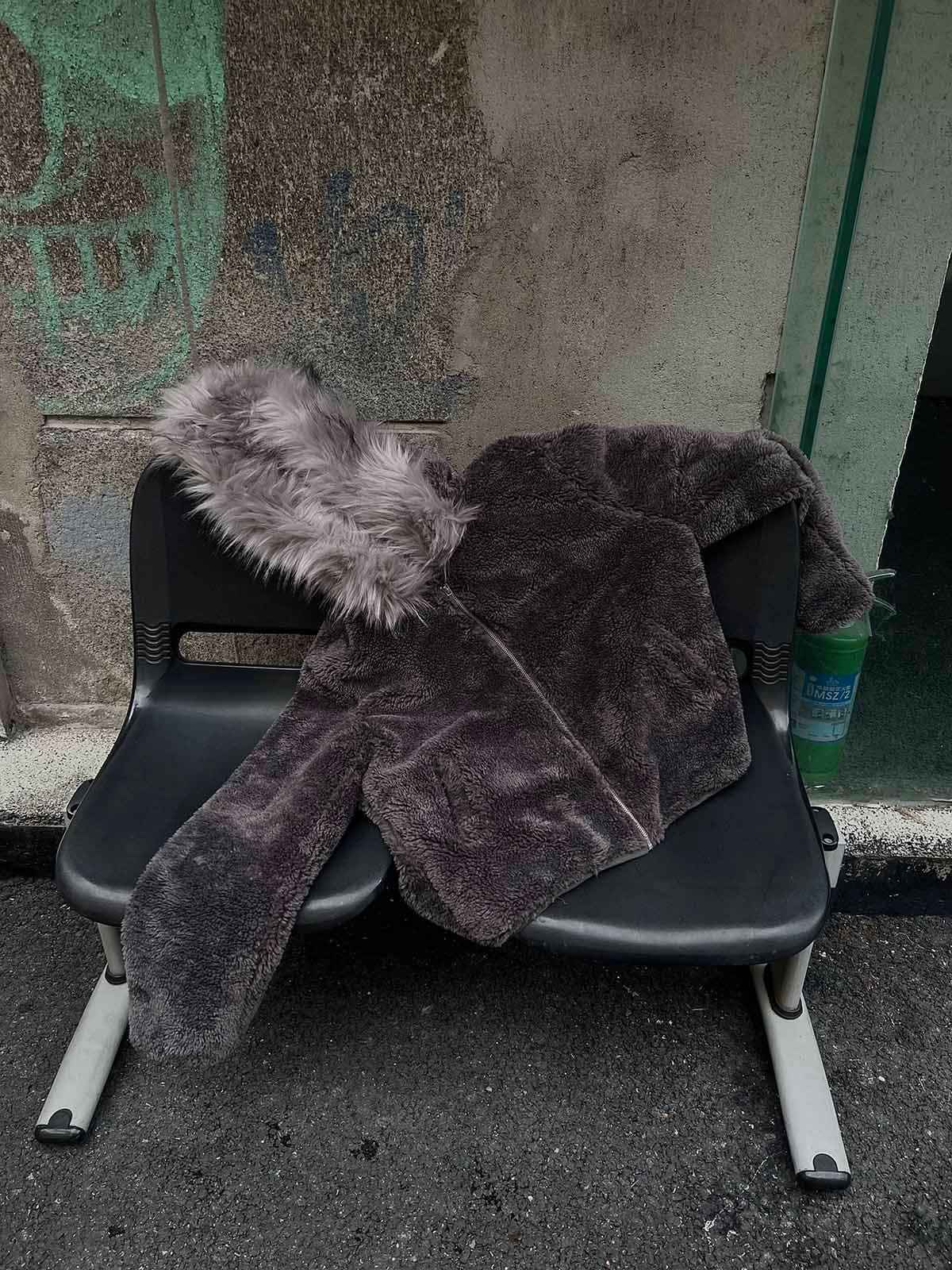 Thesupermade Fur Hooded Quilted Sherpa Jacket - 2304
