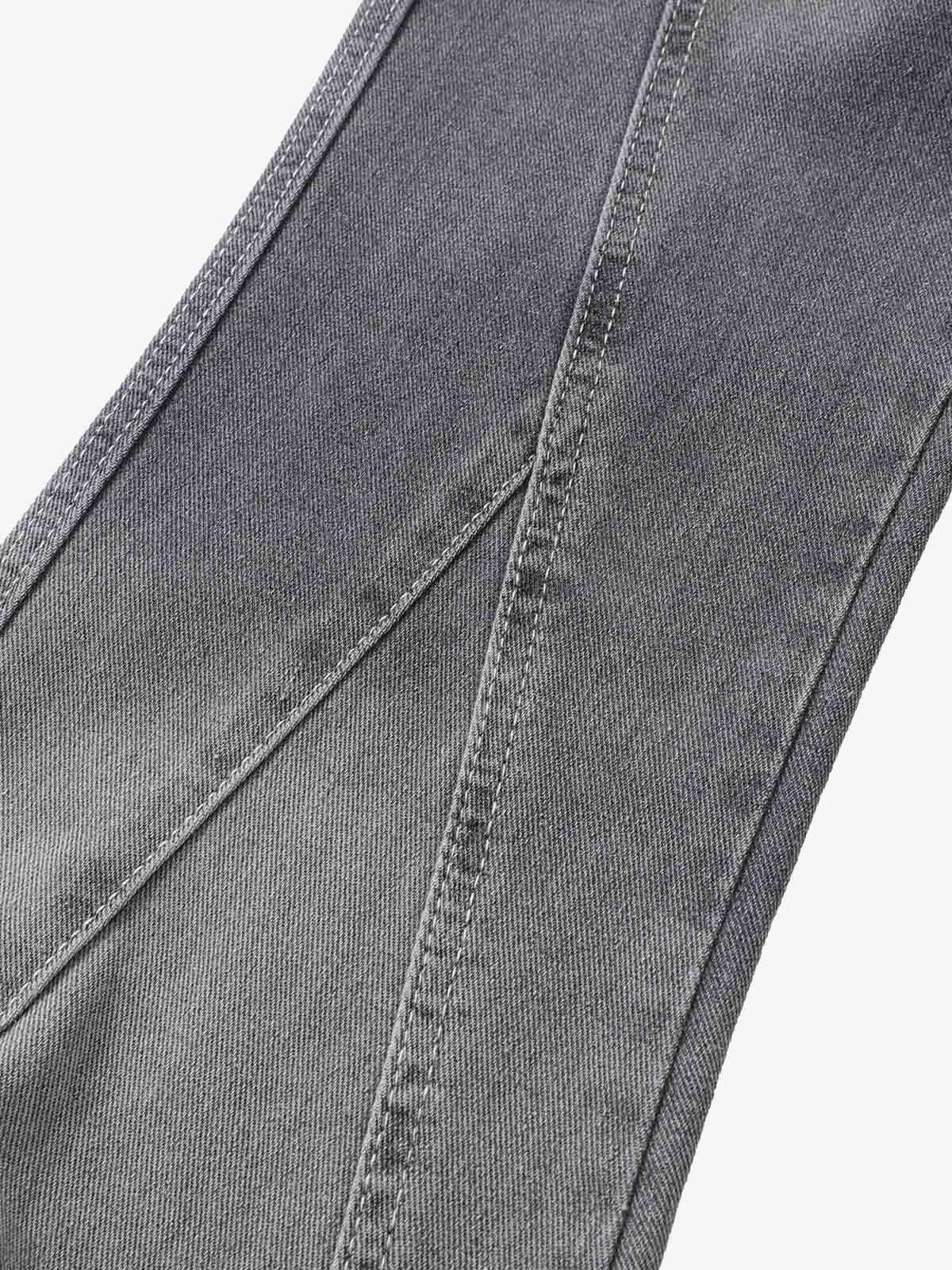 Washed Gradient Flared Jeans